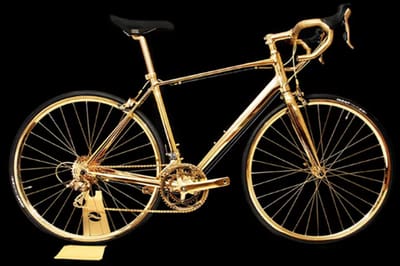Terceira bicicleta mais cara do mundo é a 24K Gold Racing Bike e não sai por menos de R$ 2 milhões